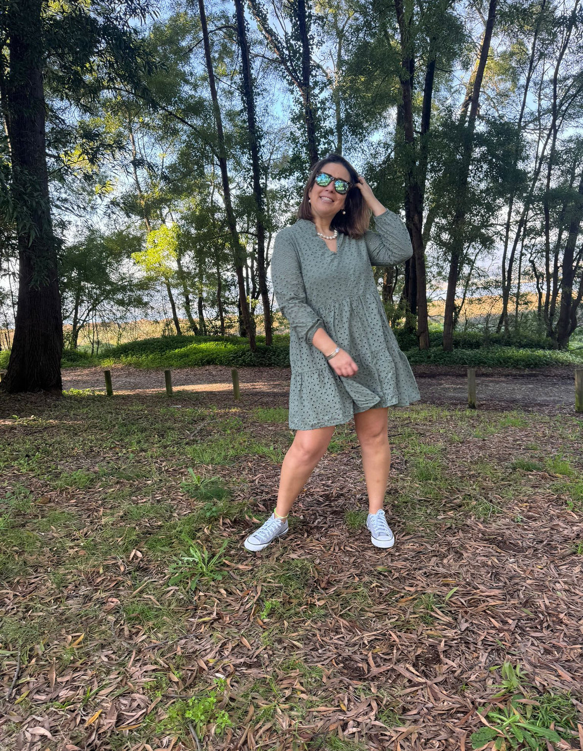Vestido bordado inglês branco
