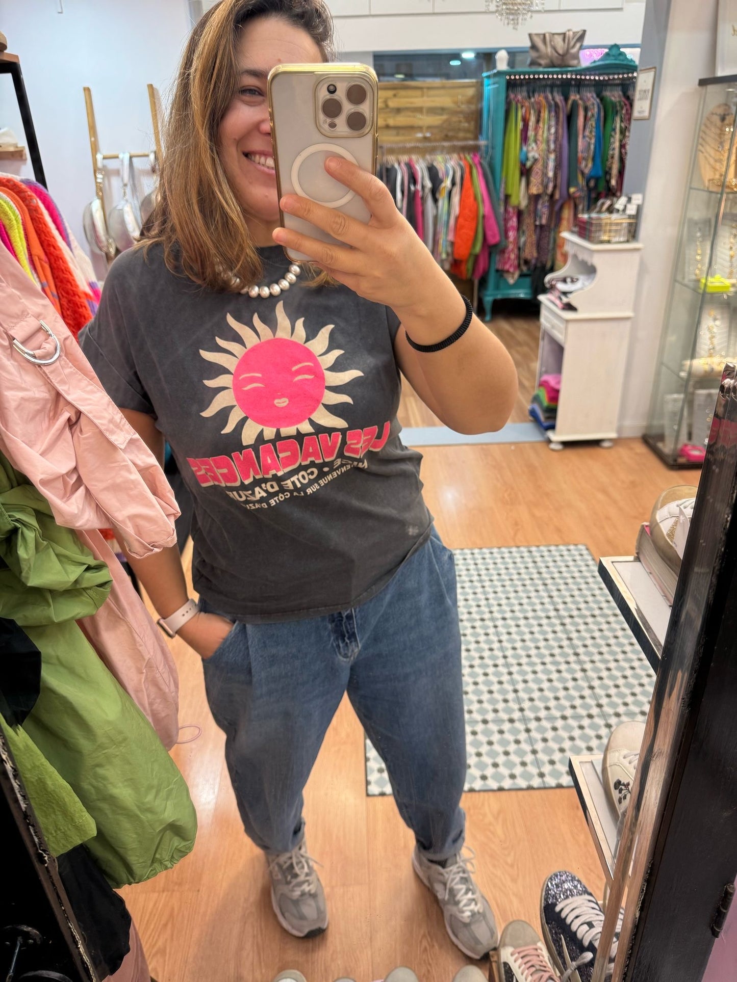 Tshirt “Les Vacances” sol branca