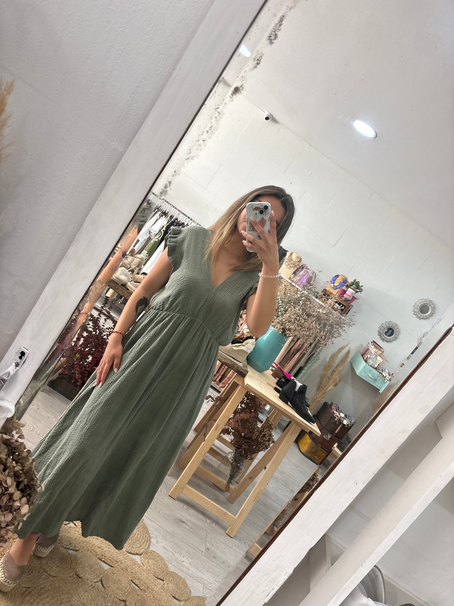 Vestido algodão lima