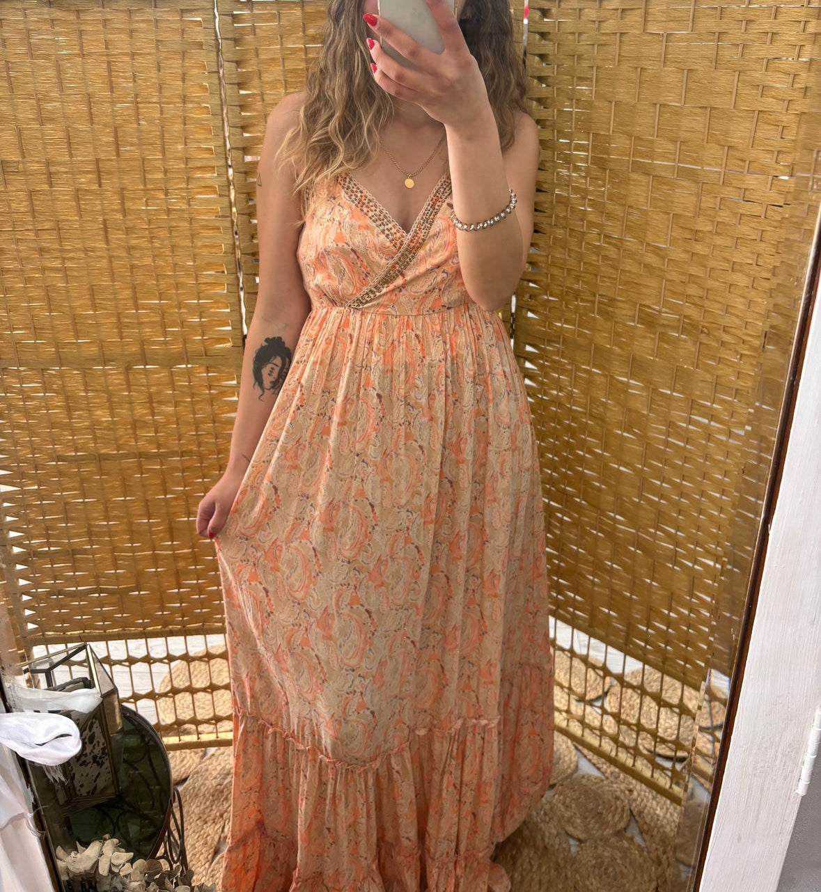 Orange paisley print dress GF.Eimi