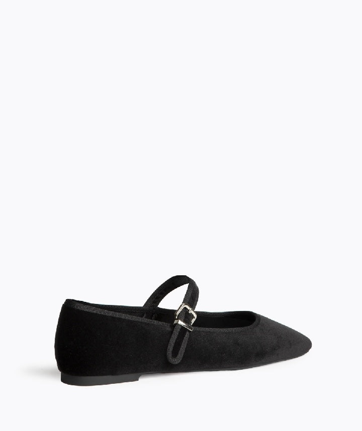 Mary Jane veludo preto