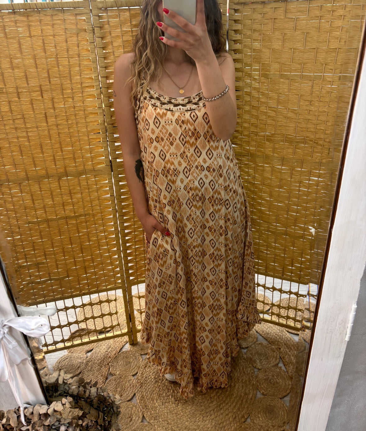 AU.Cascadia ethnic print dress