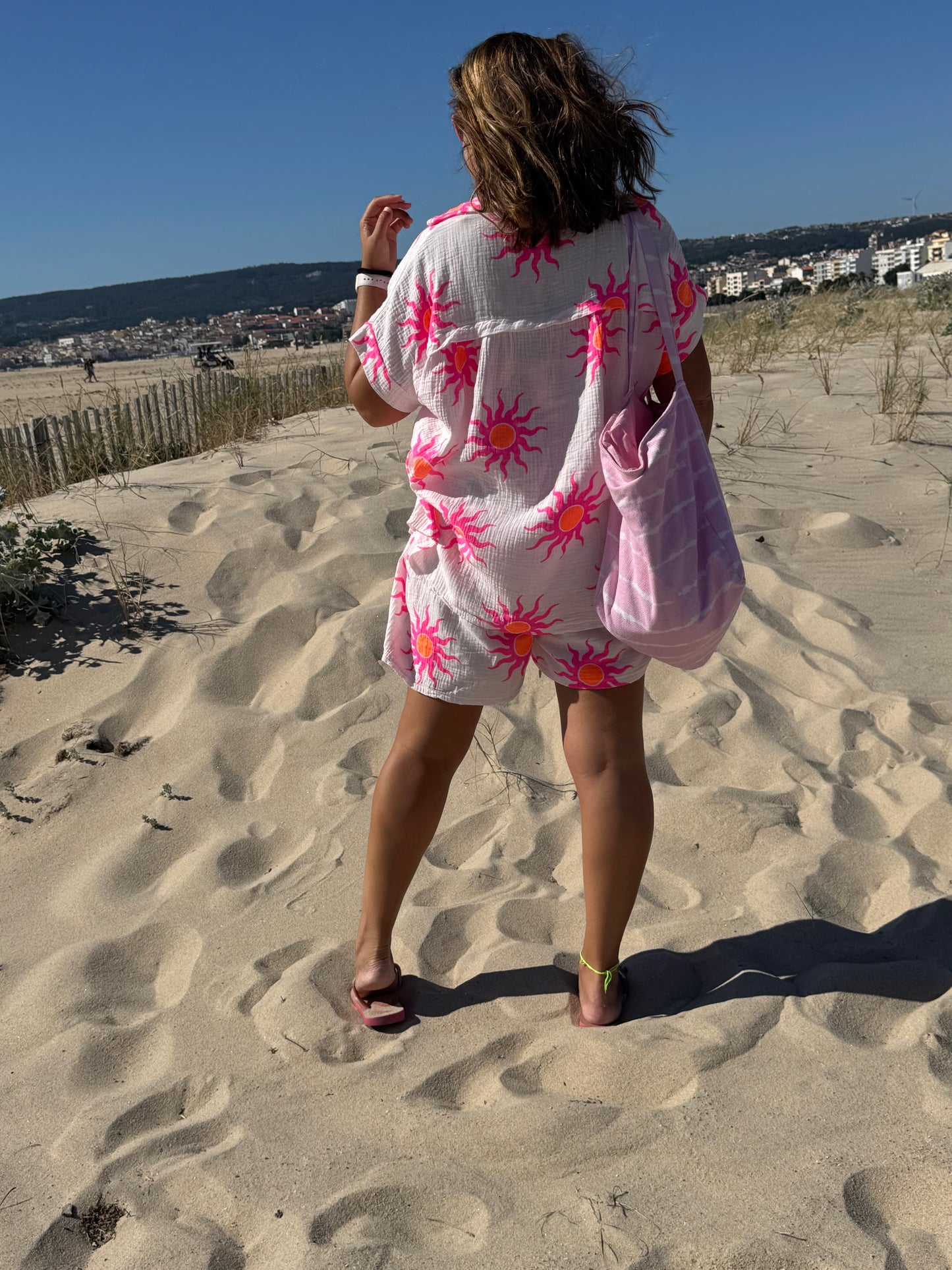 Conjunto rosa Búzio e estrela