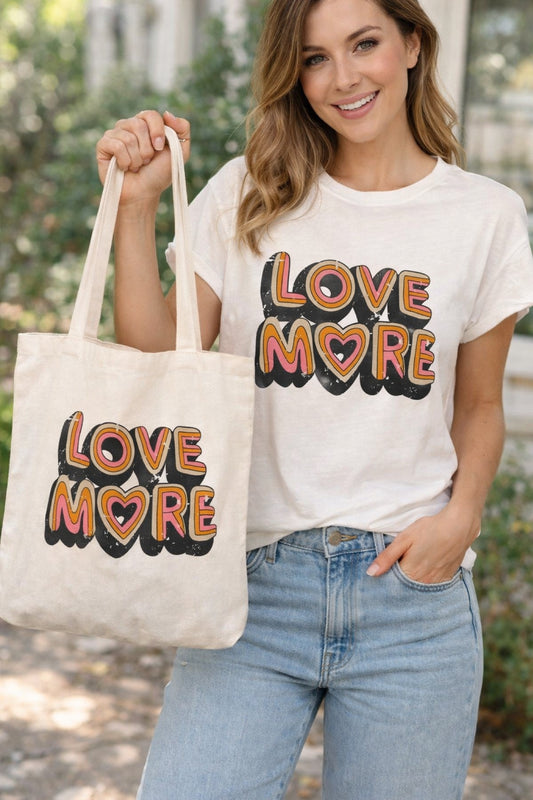 Tshirt cinza LOVE MORE