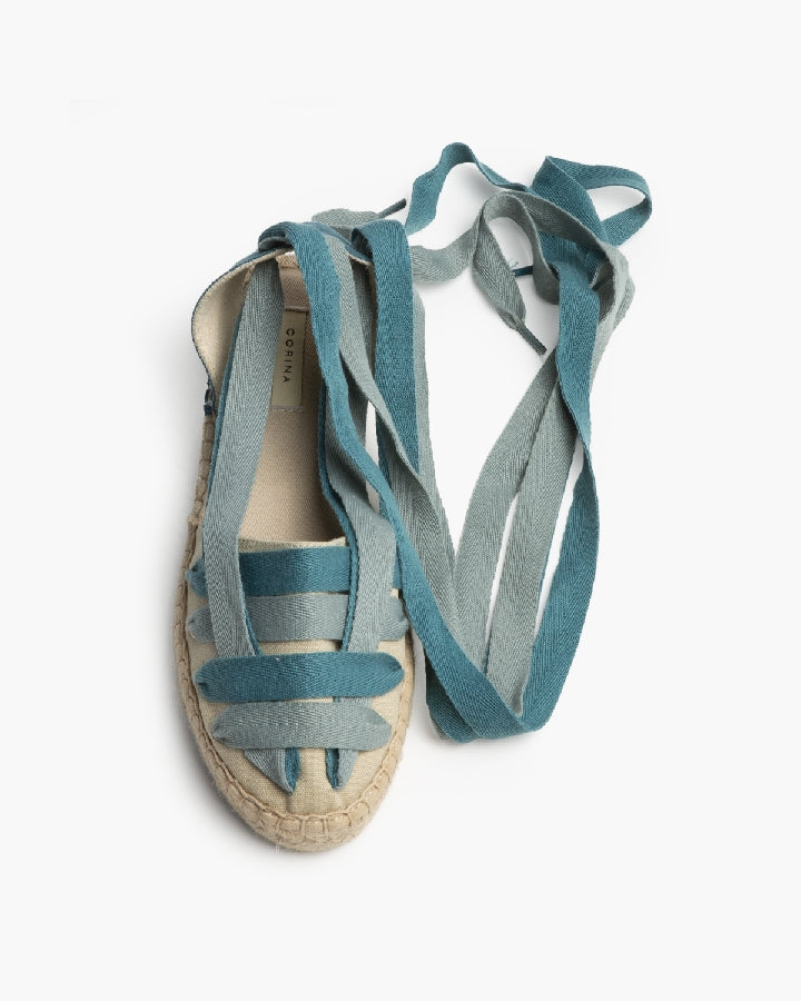 Alpercata turquesa rasa entrançada