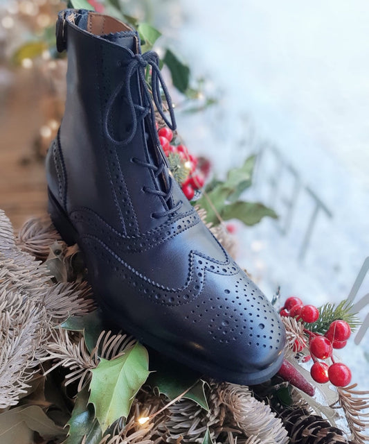 Botins pretos Grace Kelly (por encomenda)