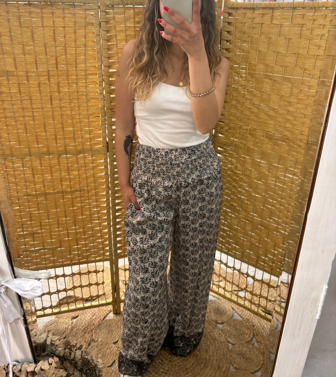 Floral print palazzo pants AU.Aretina