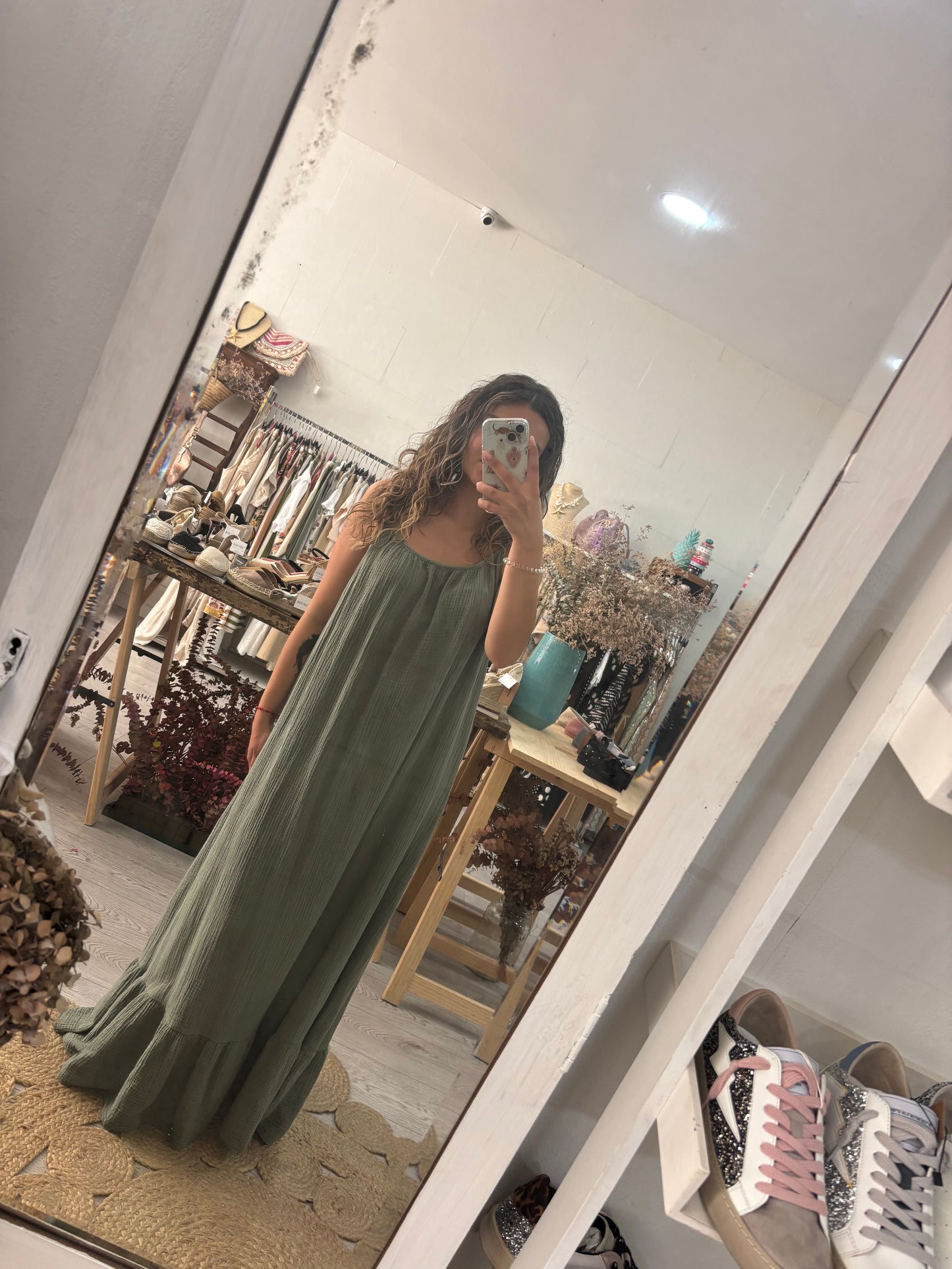 Vestido rosa costas abertas