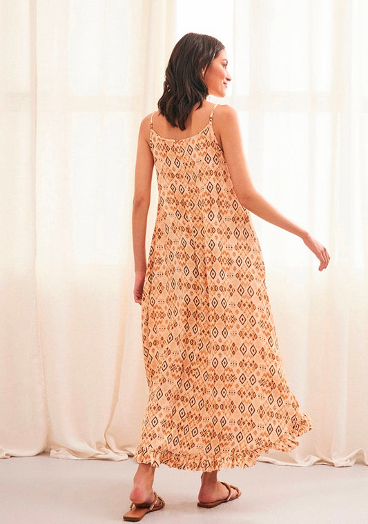 AU.Cascadia ethnic print dress