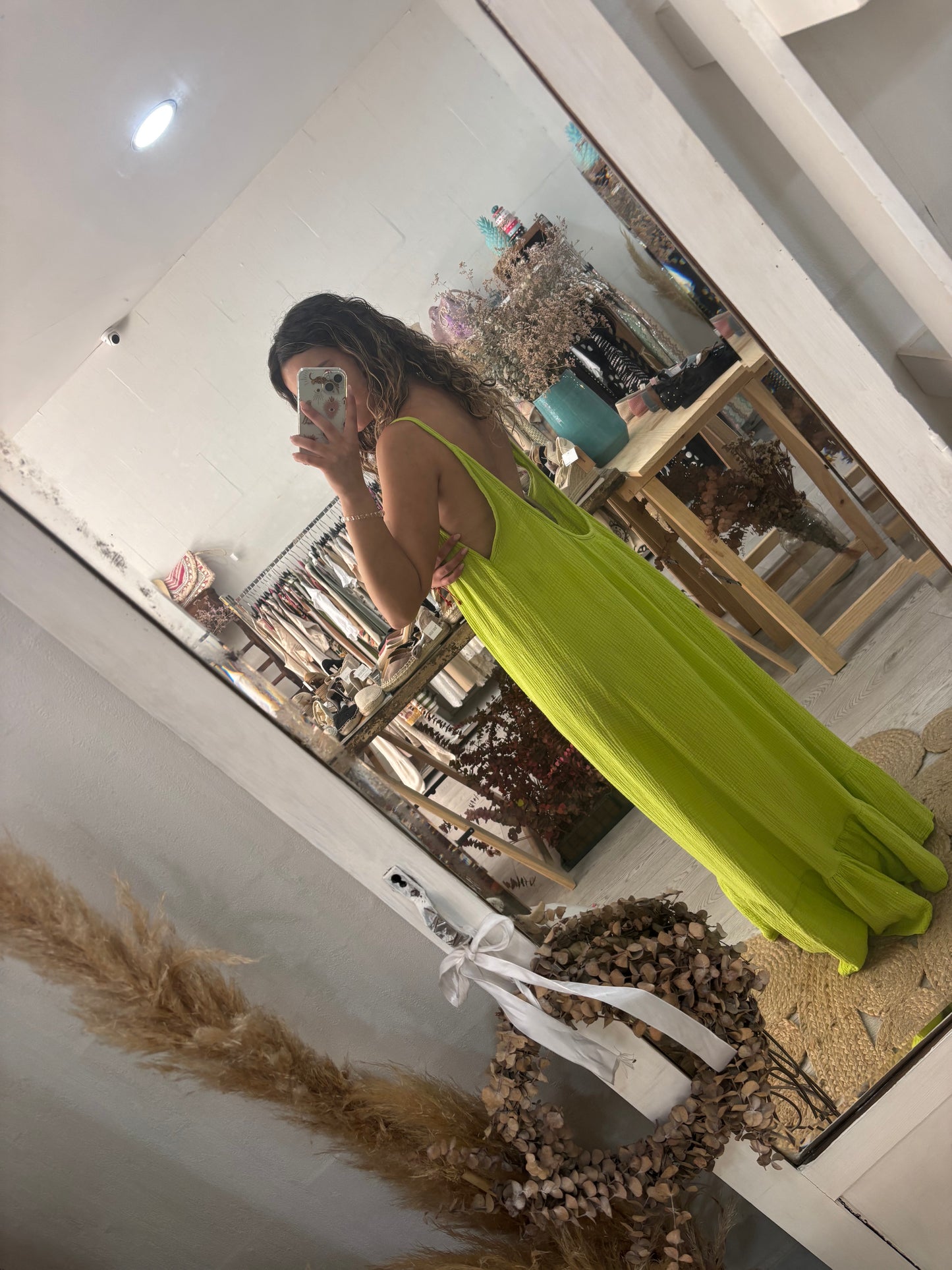 Vestido rosa costas abertas