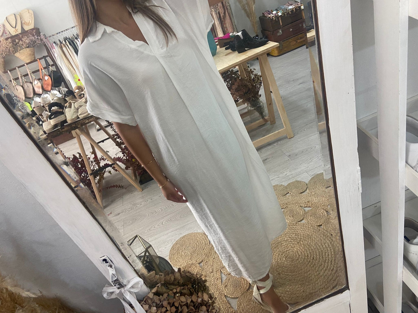 Vestido Kaftan branco