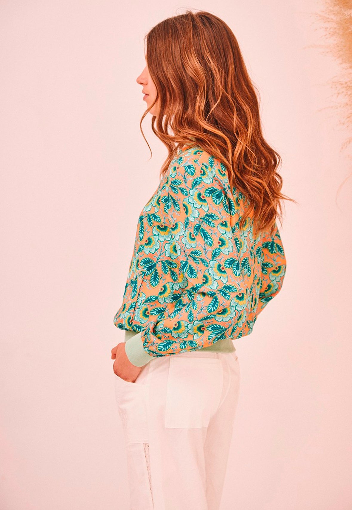 Bomber acetinado estampado primavera SE.Jayce