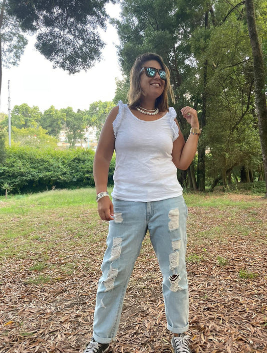 Tshirt cava folho pequeno