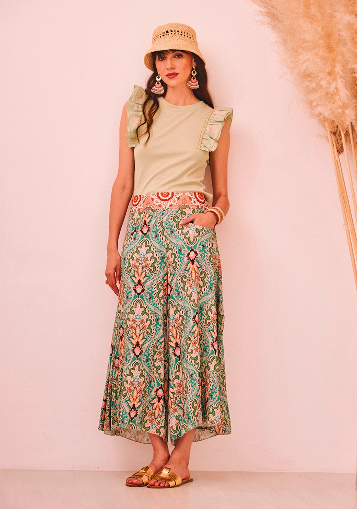 Pantalonas estampado étnico GF.kapak