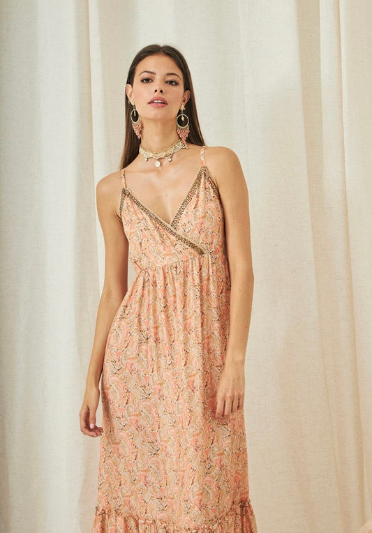 Orange paisley print dress GF.Eimi