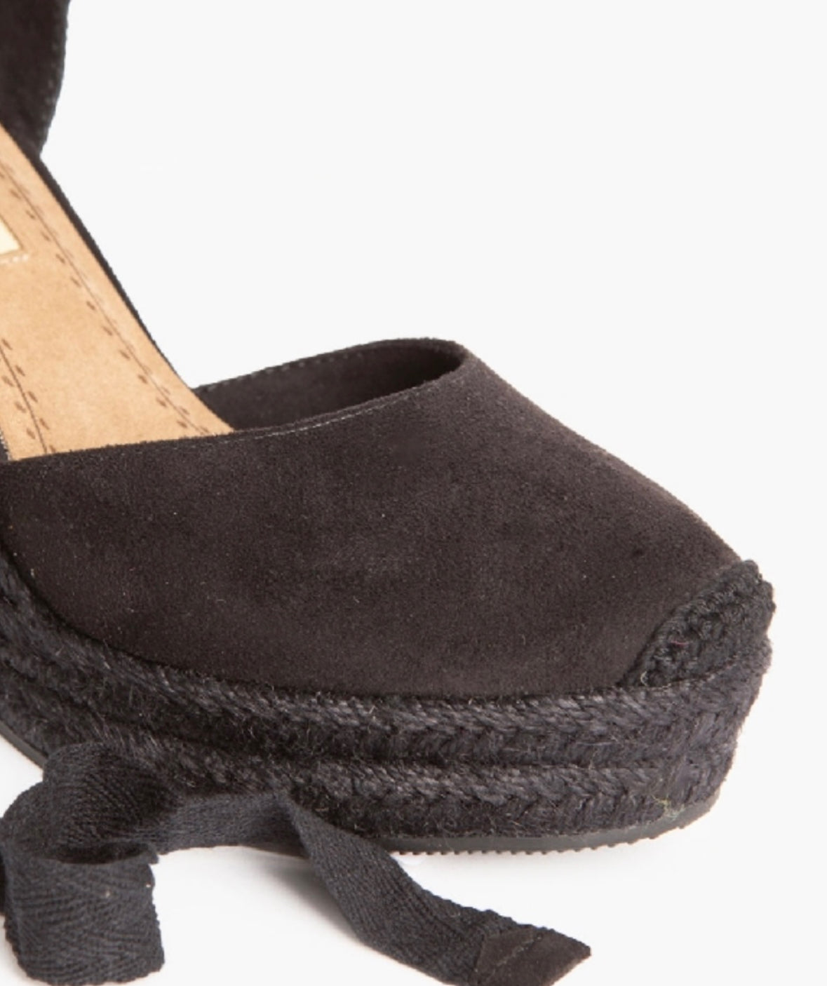 Sandálias de cunha compensada preto