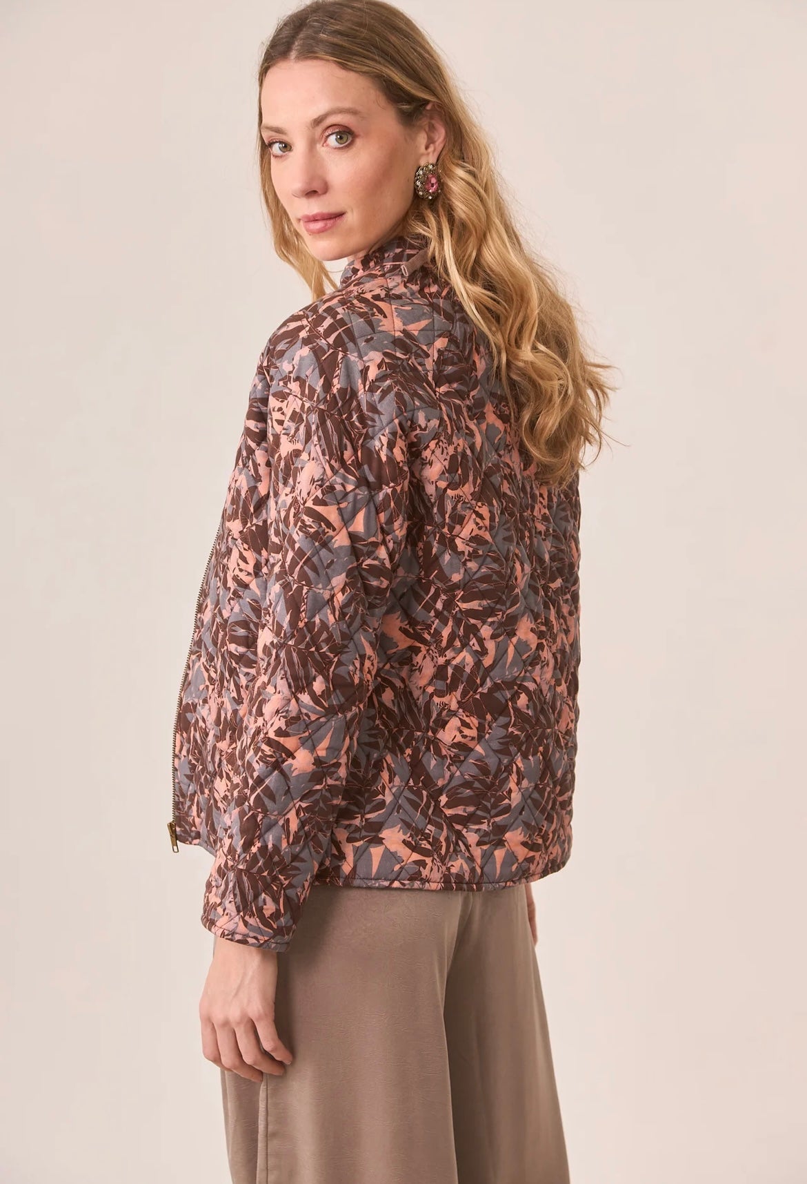 Casaco rosa estampado CS.Aster