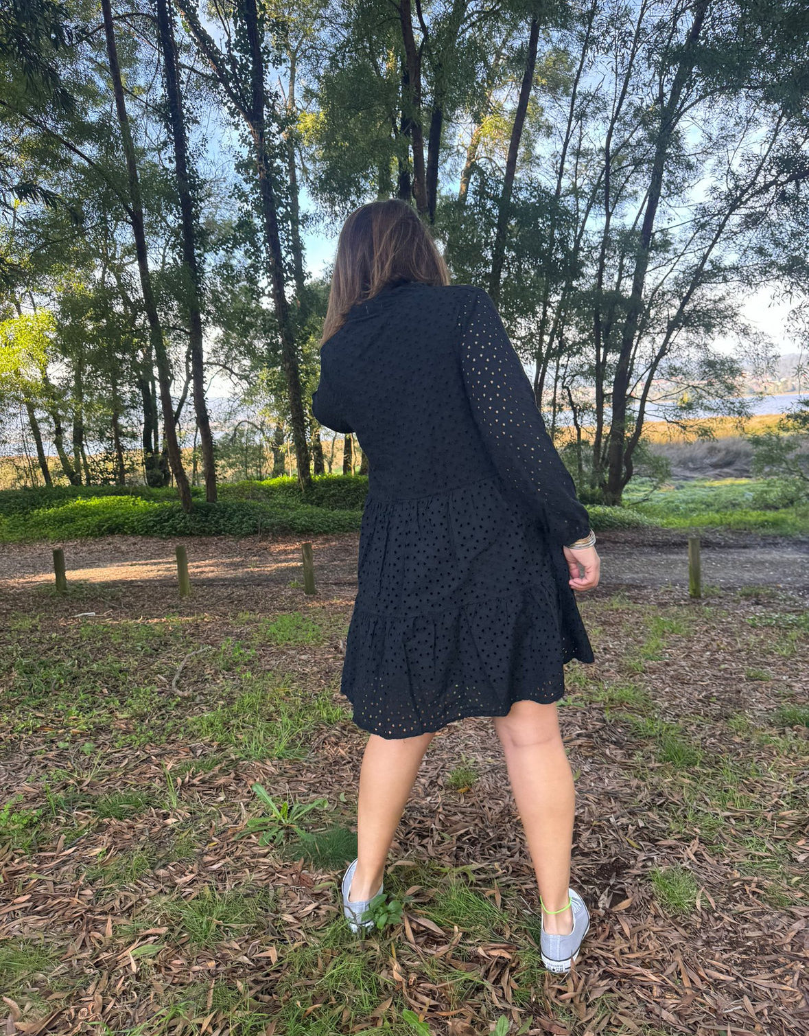 Vestido bordado inglês branco