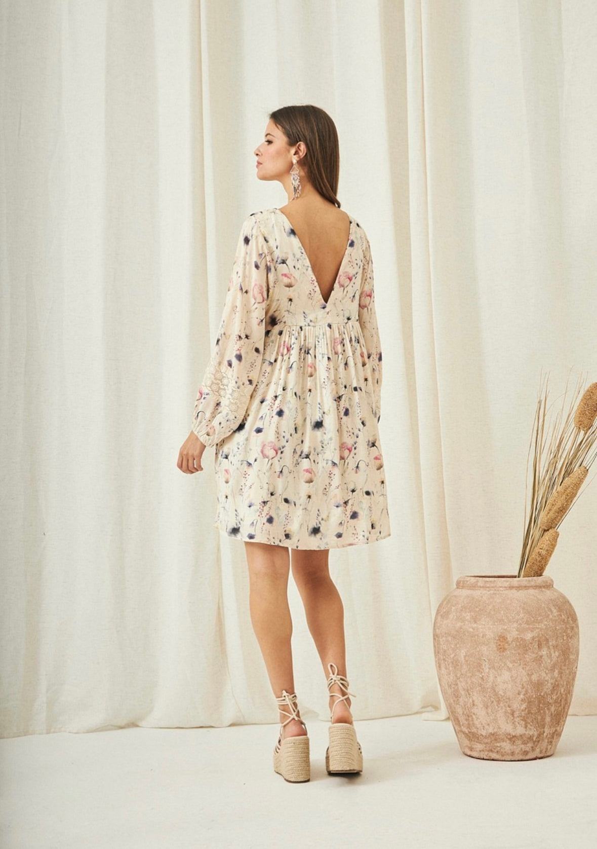 Vestido estampado romântico AU.Madelia