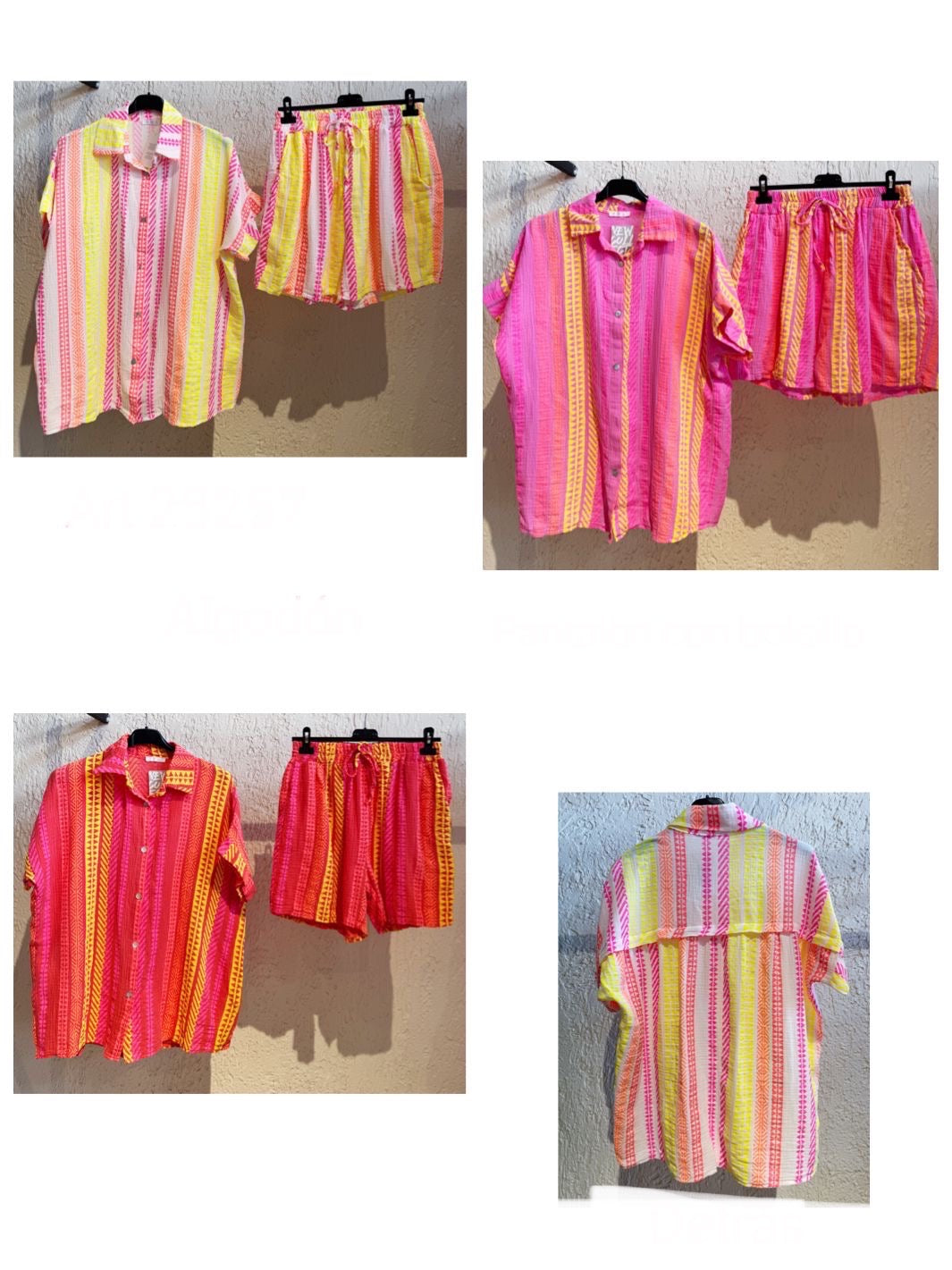Conjunto étnico colorido