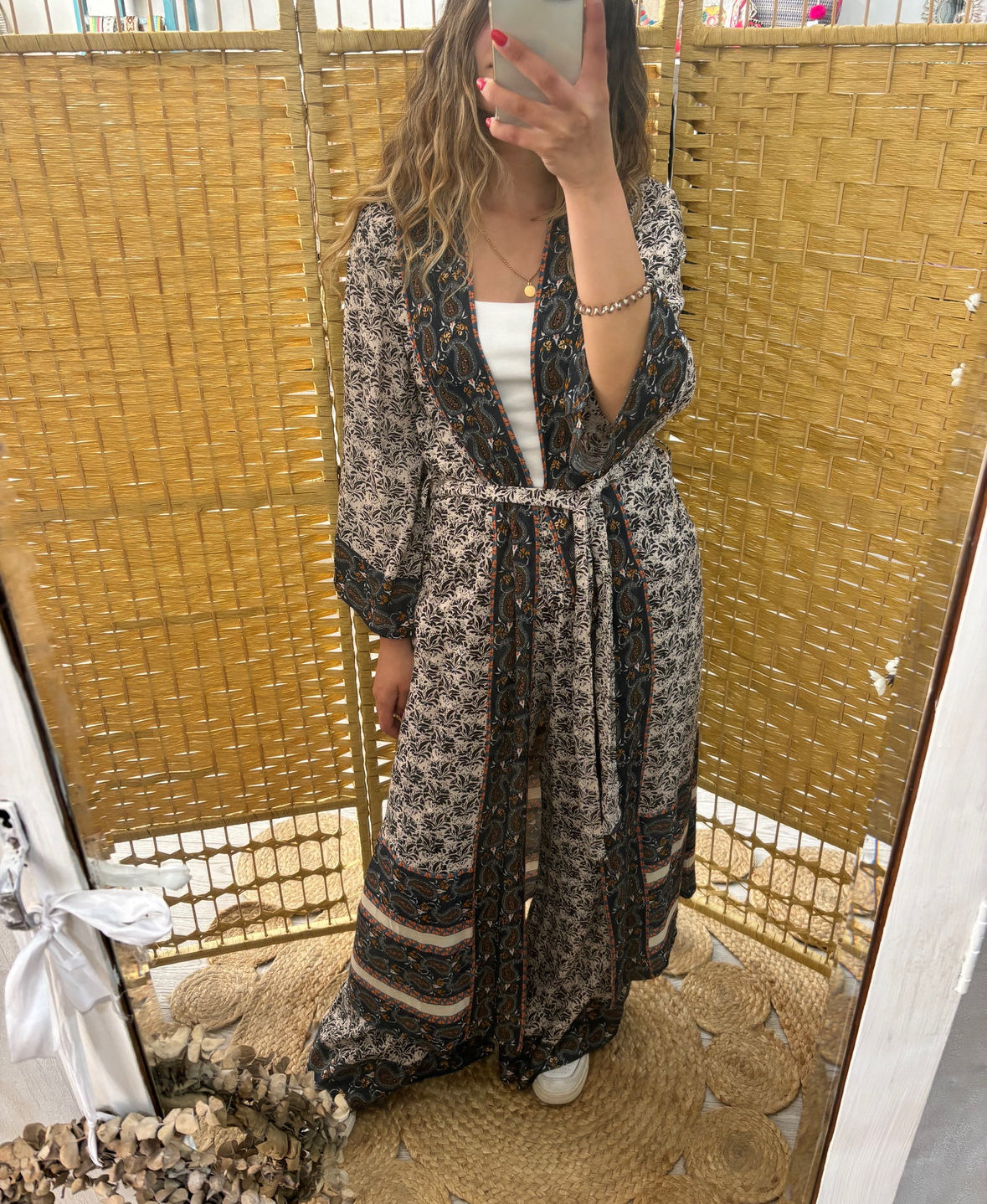 Paisley and floral print kimono AU.Apoline