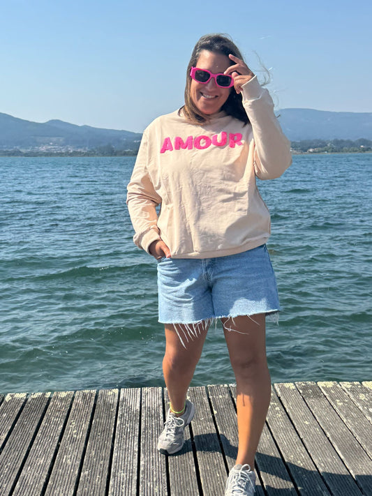 Sweat Bege Amour