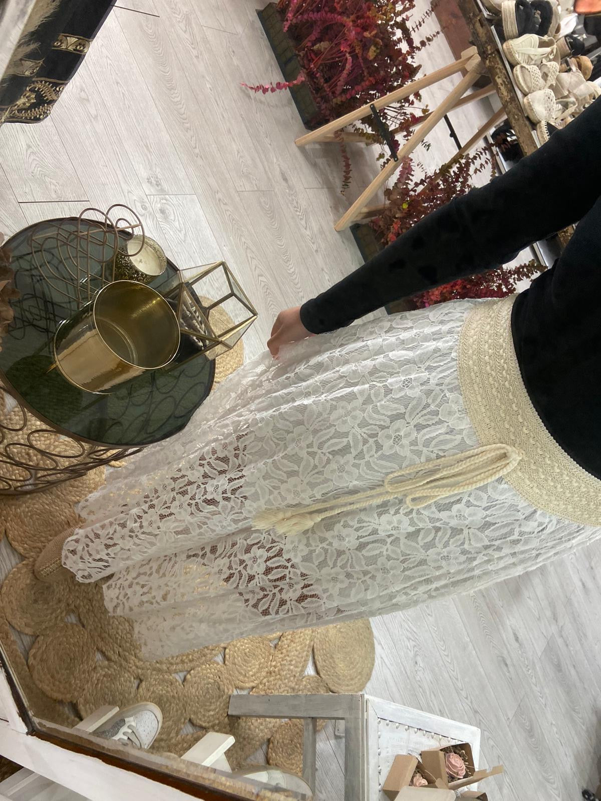 Pantalonas flores rendadas