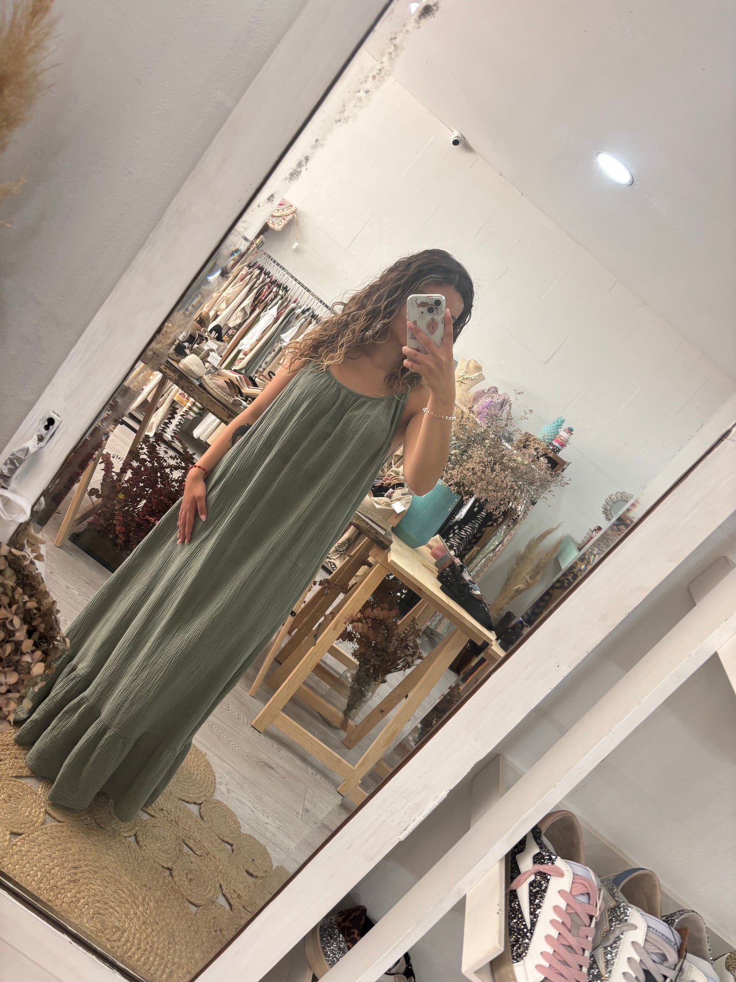 Vestido rosa costas abertas