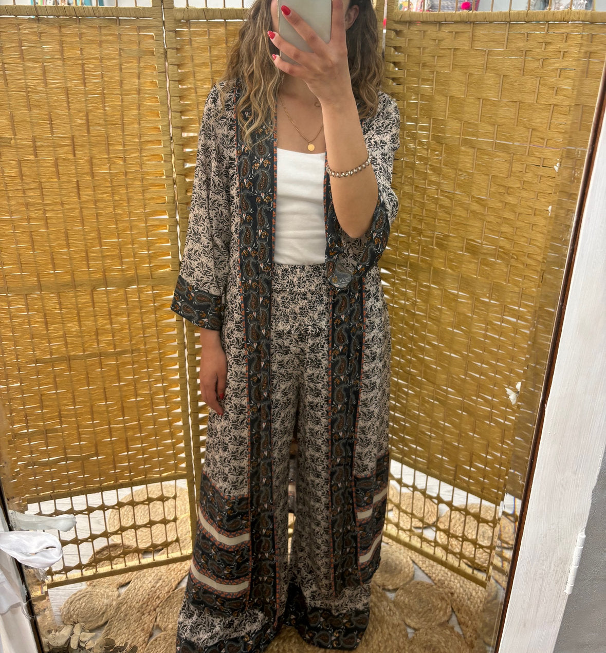 Floral print palazzo pants AU.Aretina