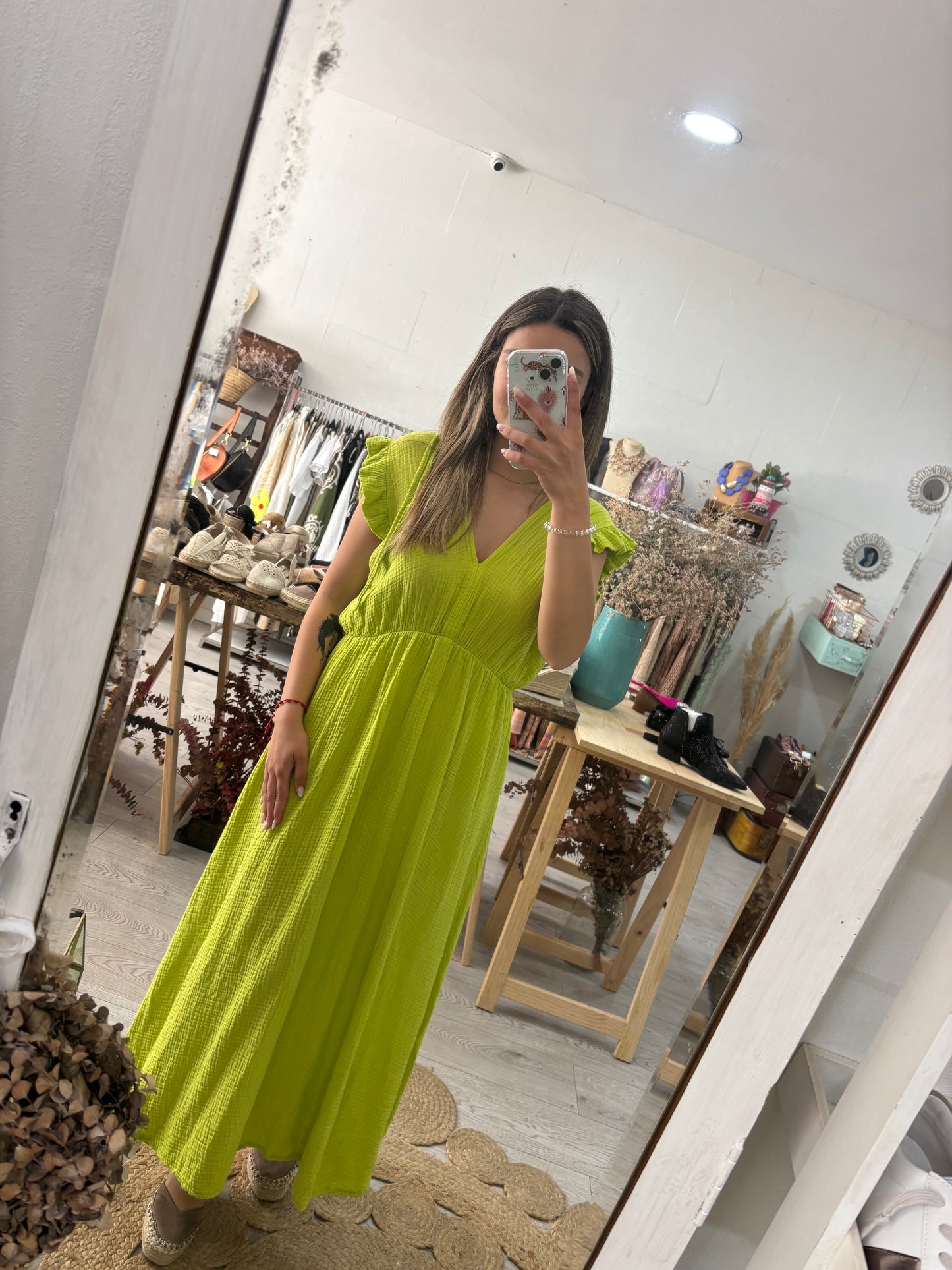 Vestido algodão lima