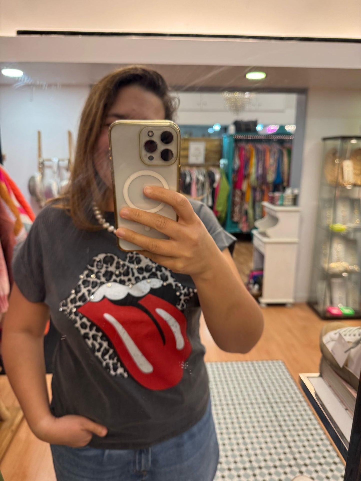 The Rolling Stones white t-shirt