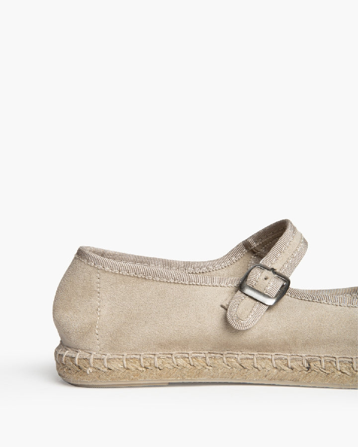 Mary Jane camurça taupe