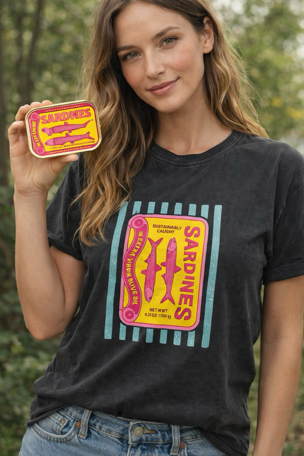 Tshirt branca SARDINES