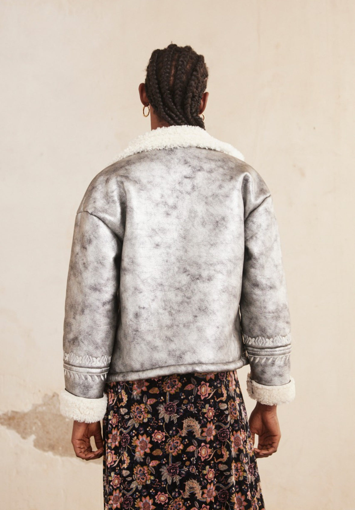 Casaco metalizado pelo interior NI.Gaia