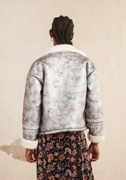 Casaco metalizado pelo interior NI.Gaia