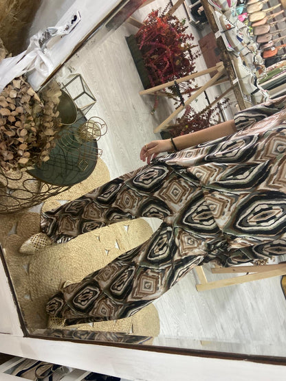 Conjunto estampado étnico