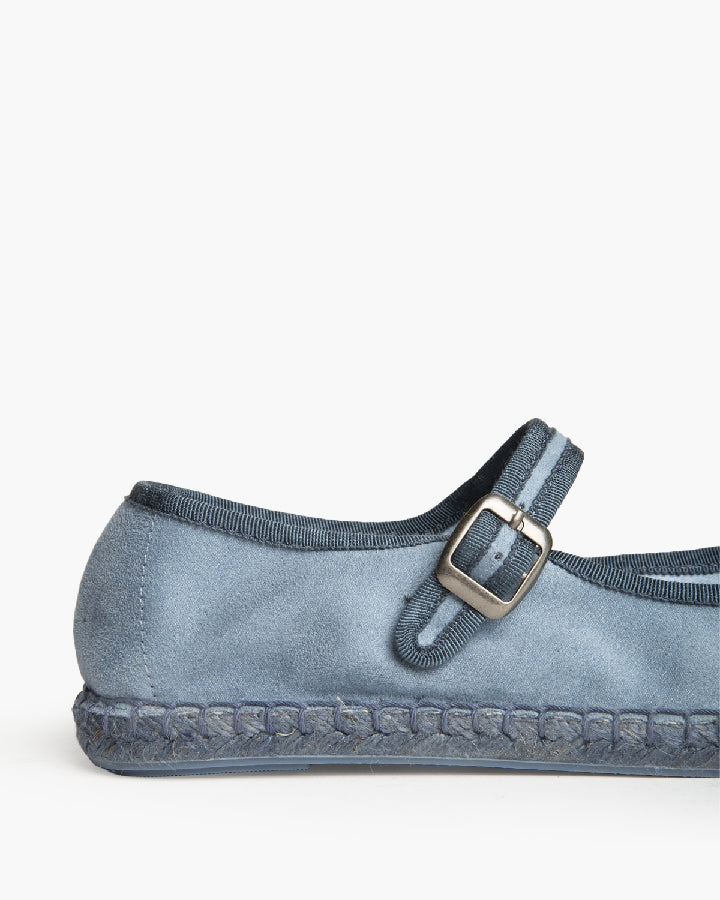 Mary Jane camurça azul