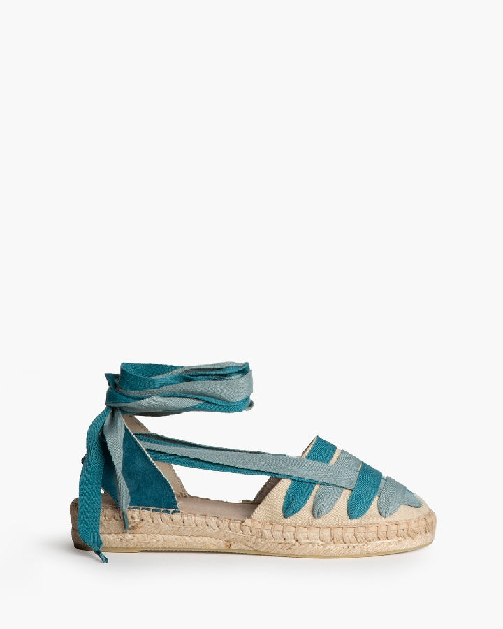 Alpercata turquesa rasa entrançada