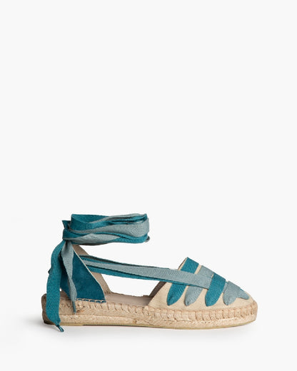 Alpercata turquesa rasa entrançada