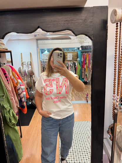 Camiseta N5 Cannes Cote D'Azul París blanca