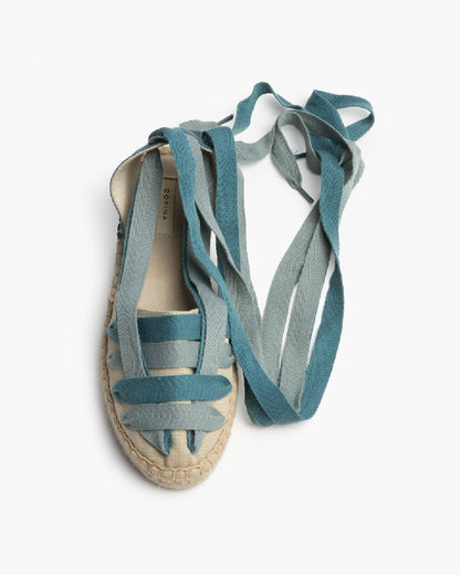 Alpercata turquesa rasa entrançada