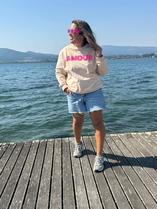 Sweat Bege Amour