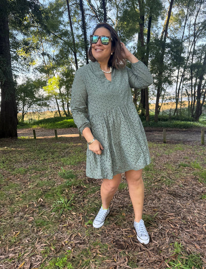Vestido bordado inglês branco