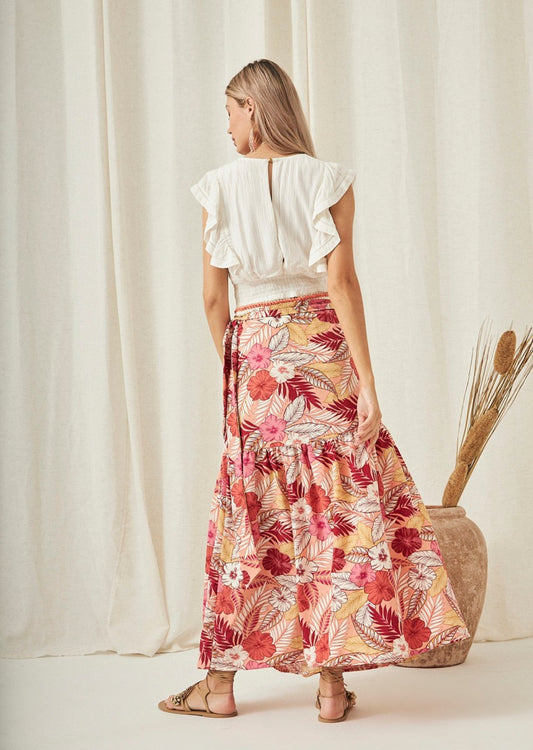 Falda con estampado floral NI.Jai