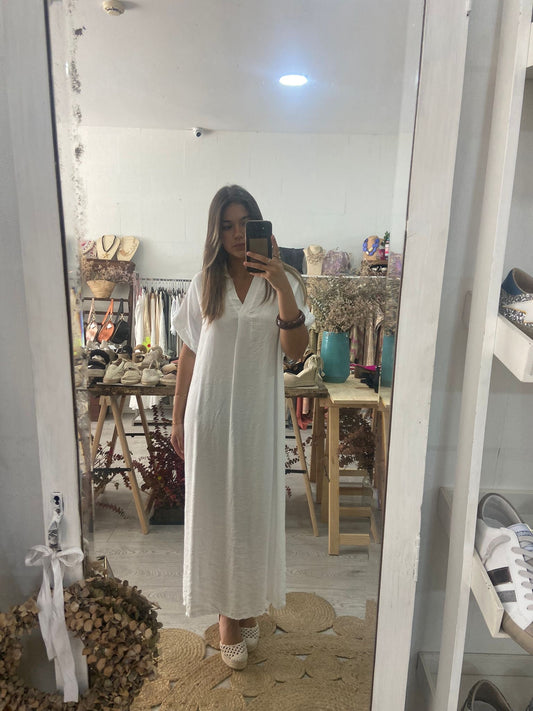 Vestido Kaftan branco