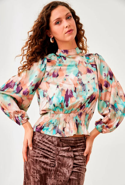 Blusa estampado pincelado  FF.Solei