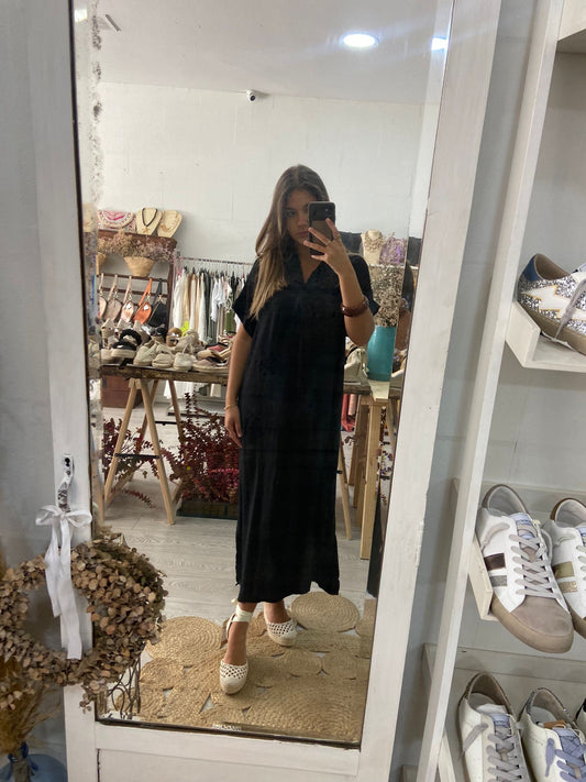Vestido Kaftan preto