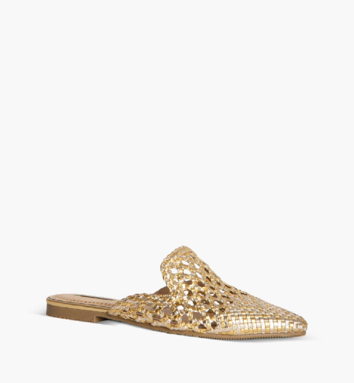 Mules trenzados en oro y plata