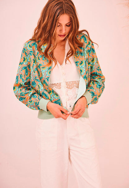 Bomber acetinado estampado primavera SE.Jayce