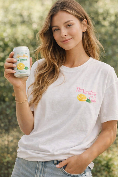 Tshirt branca The Vacation Club